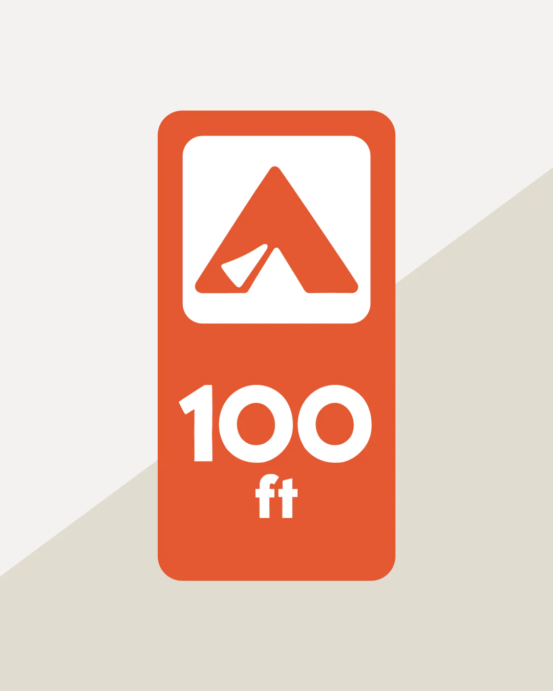 Distance Sign – 100ft (CV16)